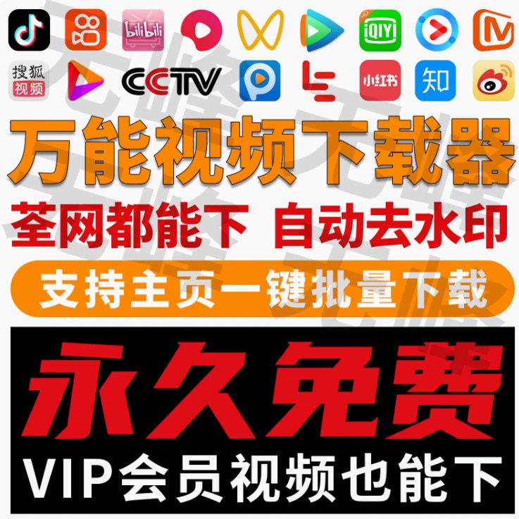 抖音快手短视频批量下载无水印西瓜下载软件网页一键采集高清素材-淘宝虚拟中转仓