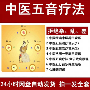 中医音乐疗法五行五音频视频养生馆全套宫商角徵疗愈解压音药mp3-淘宝虚拟中转仓