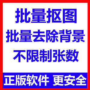 批量抠图工具 全自动去除图片背景软件 本地运行 不限制张数-淘宝虚拟中转仓