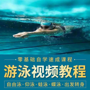 游泳教程零基础新手自学蛙泳蝶泳仰泳自由泳技巧视频教学培训…-淘宝虚拟中转仓