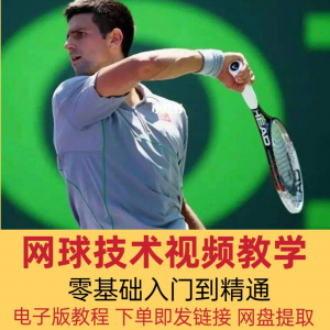网球技术教程视频基本动作分解教学零基础入门自学到精通电子版课-淘宝虚拟中转仓