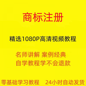 商标注册自己注册视频教程全套从入门到精通技巧培训学习在线课程-淘宝虚拟中转仓