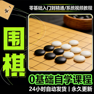 少儿围棋零基础自学课程视频教程入门到精通系统课程素材资料-淘宝虚拟中转仓